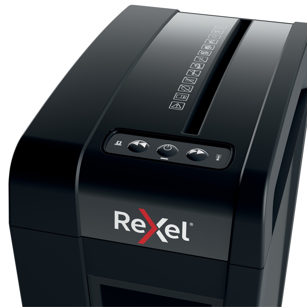 Distrugator manual documente Rexel SECURE X8 Slim ,  8 coli ,  P4 ,  cross-cut (tip confeti) ,  cos 14 litri ,  negru ,  Cod Produs: 2020126EU [12]