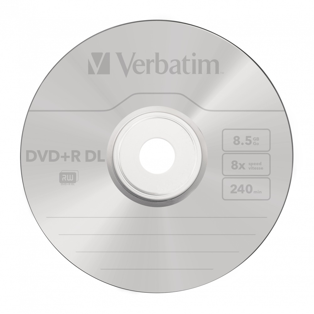 DVD+R VERBATIM 8.5GB ,  240min ,  viteza 8x ,  50 buc ,  Double Layer ,  spindle ,  Cod Produs: 43758 [3]