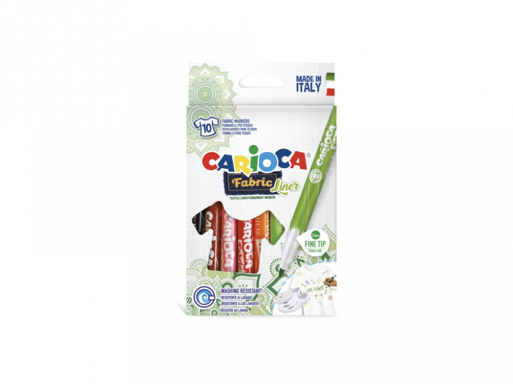 Fineliner Carioca Fabric 10/set [1]