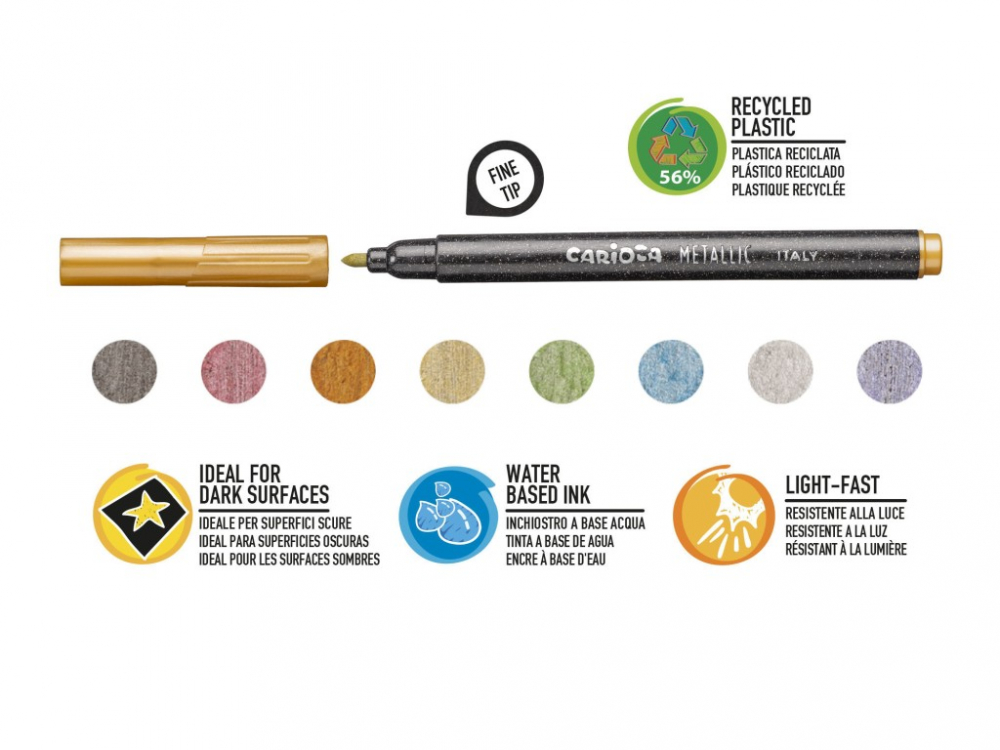 Fineliner Metalic Carioca 8/set [2]