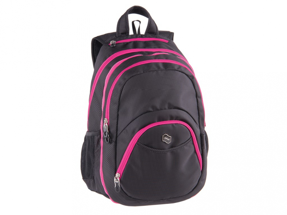 Ghiozdan Pulse 2 in 1 Teens Pink black dot [1]