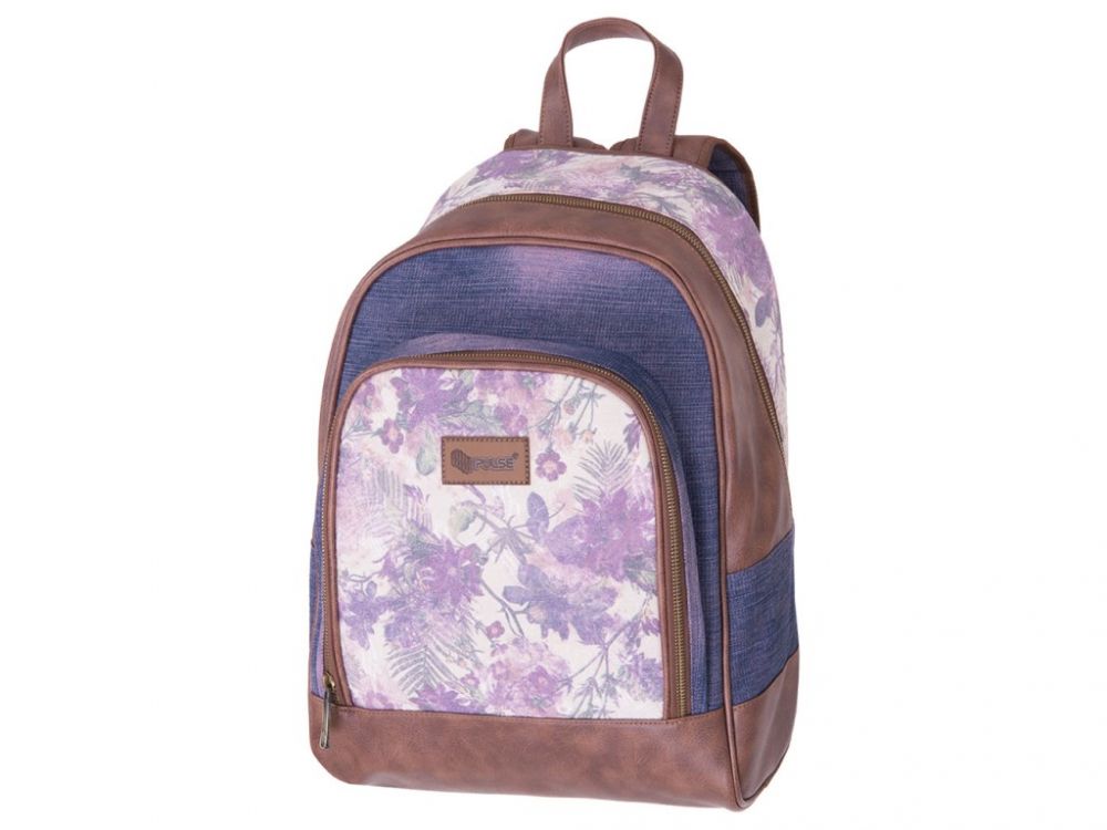 Ghiozdan Pulse Jeans Floral [2]