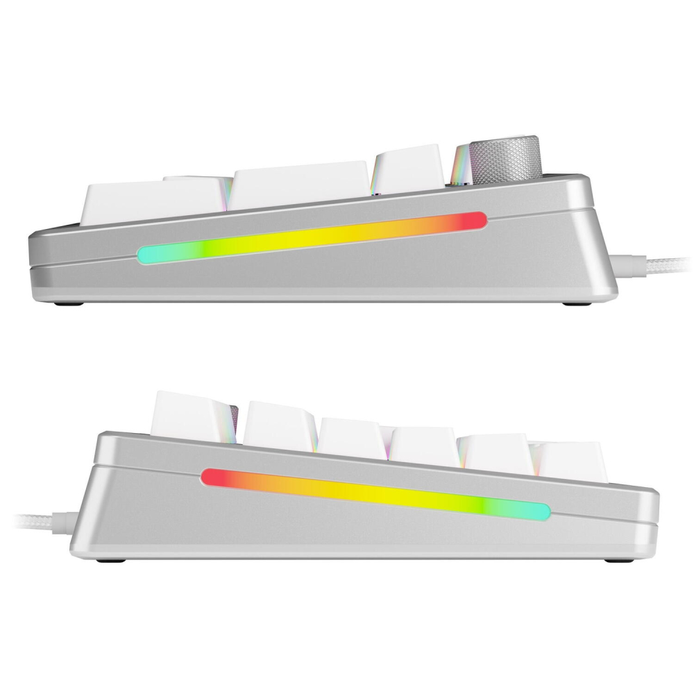 Glorious Tastatura mecanica GMMK 3 PRO 100% Prebuilt ,  USB-C ,  Fox Switches ,  US layout ,  104 taste ,  Gri Cod Produs: GLO-KB-GMMK3-PRO-100-PB-FOX-W-SIL-US [3]