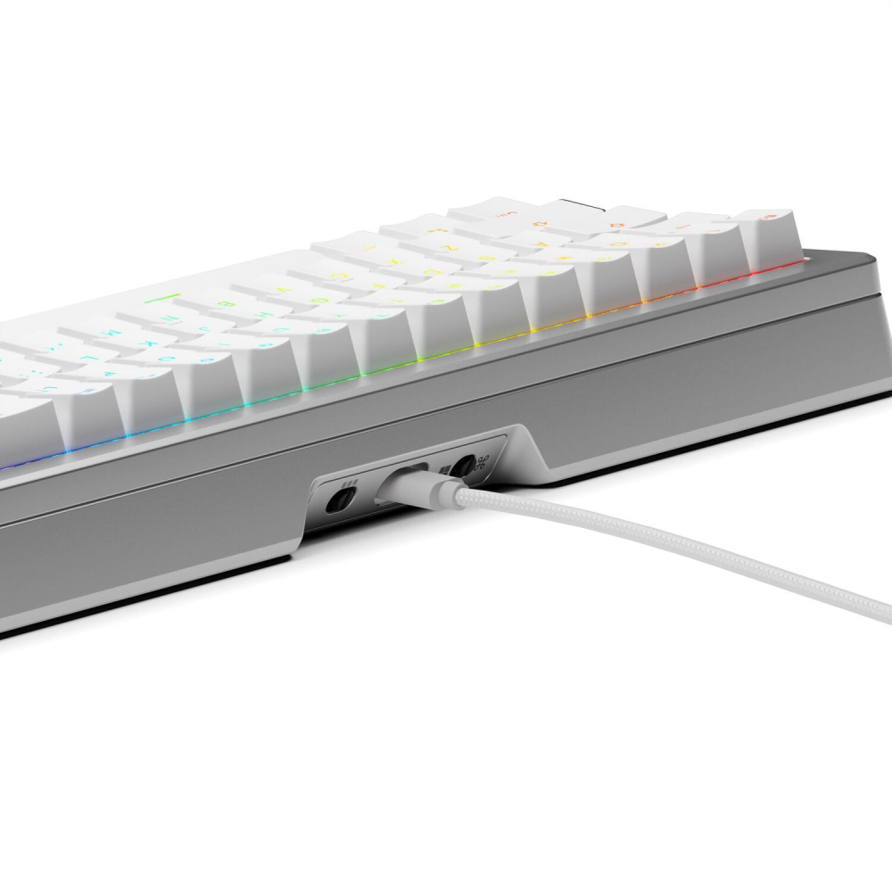 Glorious Tastatura mecanica GMMK 3 PRO 65% Prebuilt ,  USB-C ,  Fox Switches ,  US layout ,  66 taste ,  Gri Cod Produs: GLO-KB-GMMK3-PRO-65-PB-FOX-W-SIL-US [4]