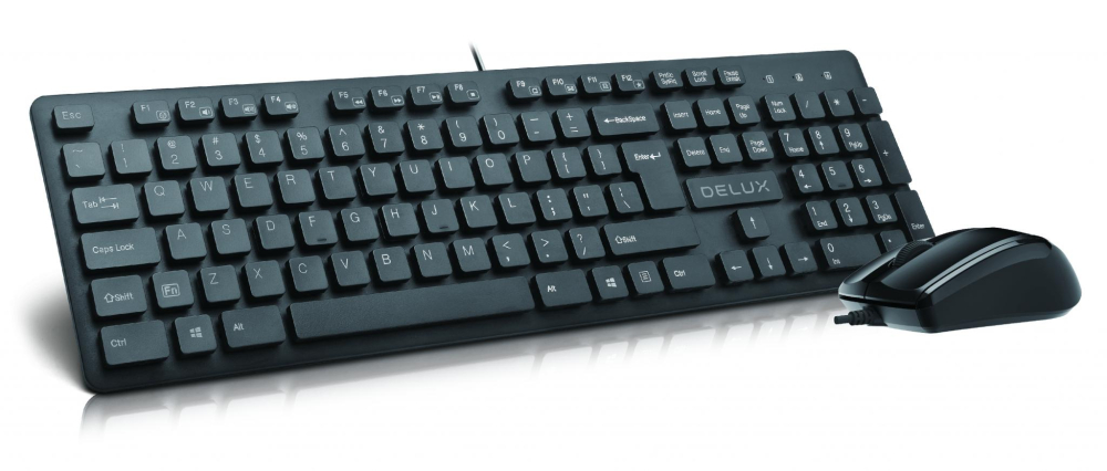 Kit TASTATURA si Mouse DELUX ,  Cod Produs: KA150U+M321BU [2]