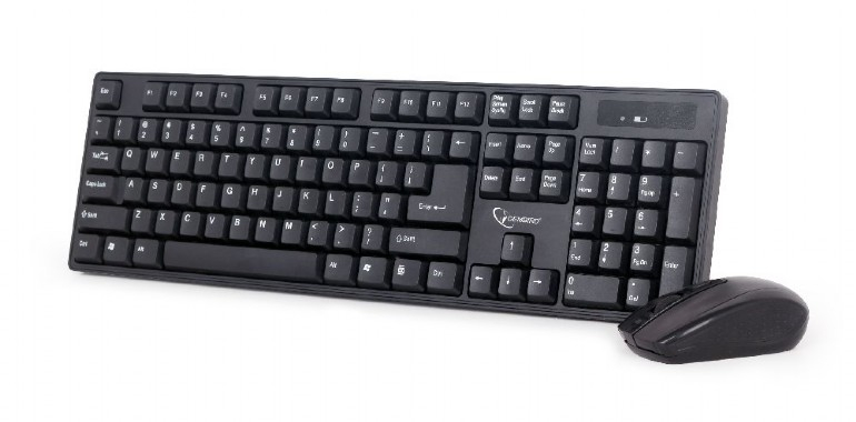 KIT wireless GEMBIRD ,  tastatura wireless 104 taste + mouse wireless 1000dpi ,  4 butoane ,  rotita scroll ,  black Cod Produs: KBS-W-01 [2]