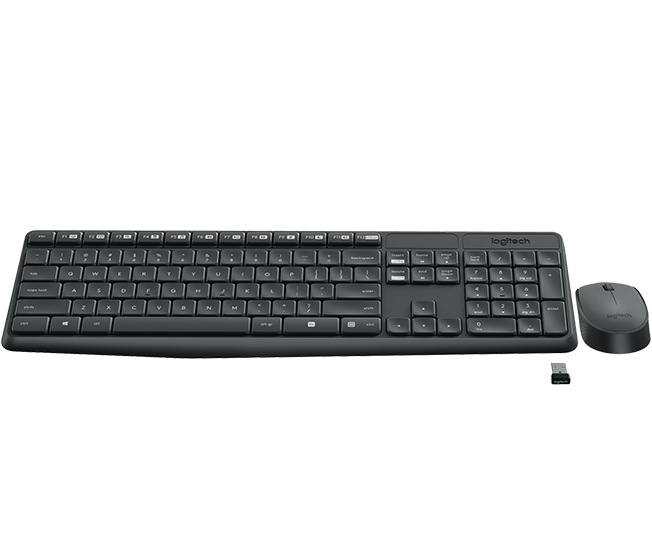 KIT wireless LOGITECH ,  tastatura wireless multimedia + mouse wireless 3 butoane ,  black ,  Cod Produs: 920-007931 [2]