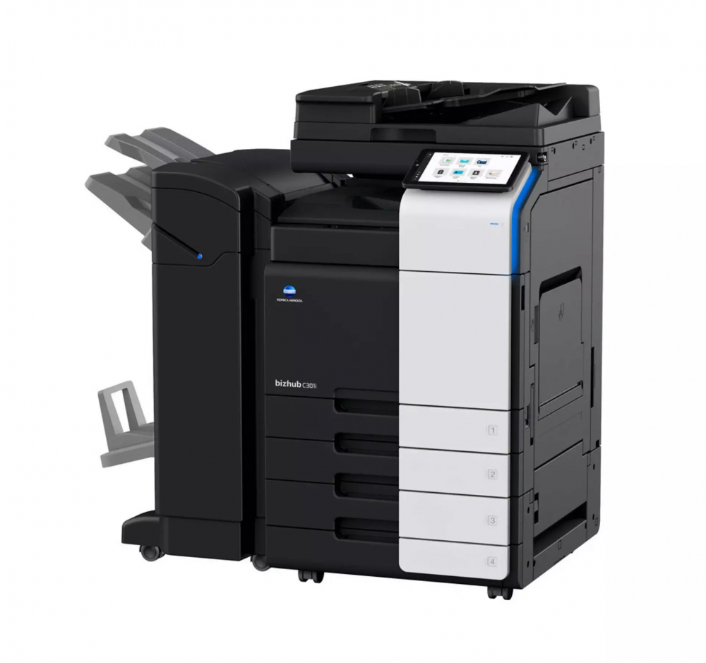 Konica-Minolta Bizhub C301i - Multifunctional laser color A3 cu Stand Mobil 2 Tavi, DUPLEX AUTOMAT RADF, 30 ppm, USB, Retea, NFC, optional FAX [2]