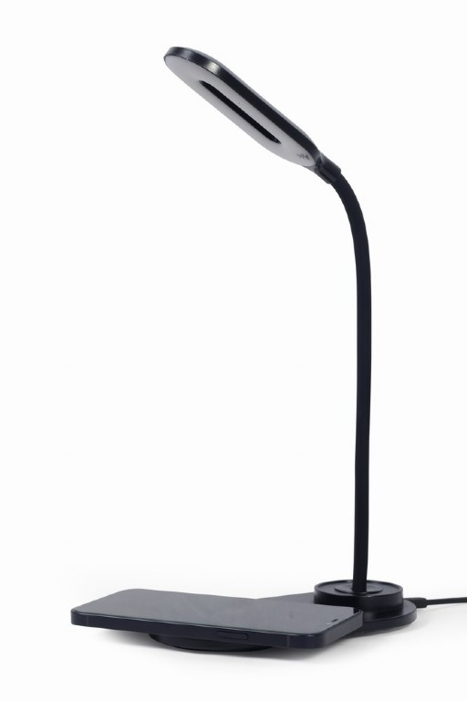 LAMPA BIROU LED Gembird ,  incarcare wireless ,  putere 10W ,  temperatura culoare 2893k-7072k ,  cablu 1.5m ,  negru Cod Produs: TA-WPC10-LED-01 [2]