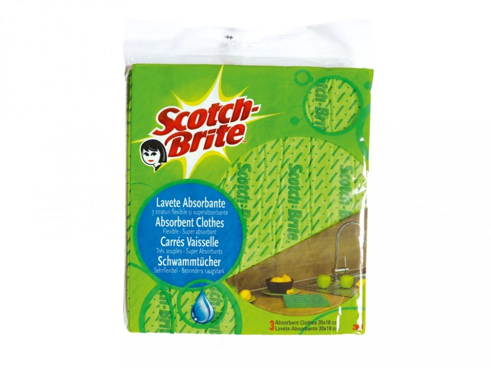 Laveta absorbanta 3 straturi Scotch-Brite, 3 buc/set [1]