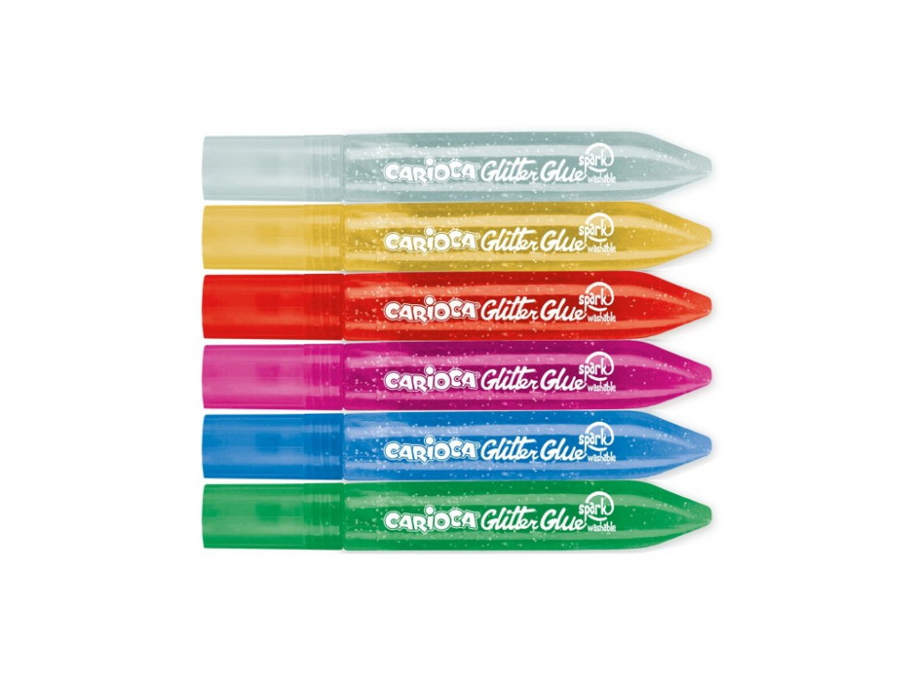 Lipici cu sclipici Spark Carioca 6x10,5 ml [2]