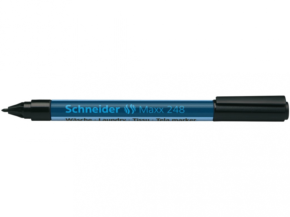 Marker permanent textile 1.0 mm Schneider 248 negru [5]