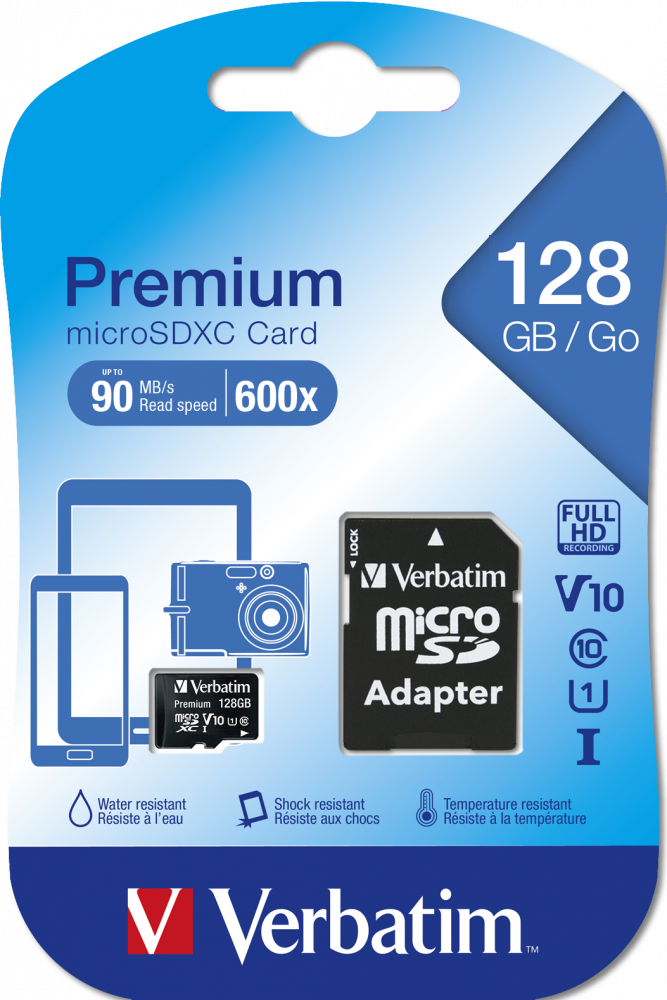 MEMORIE SD CARD VERBATIM 128GB CLASA 10 ADAPTOR INCLUS Cod Produs: 44085 [3]