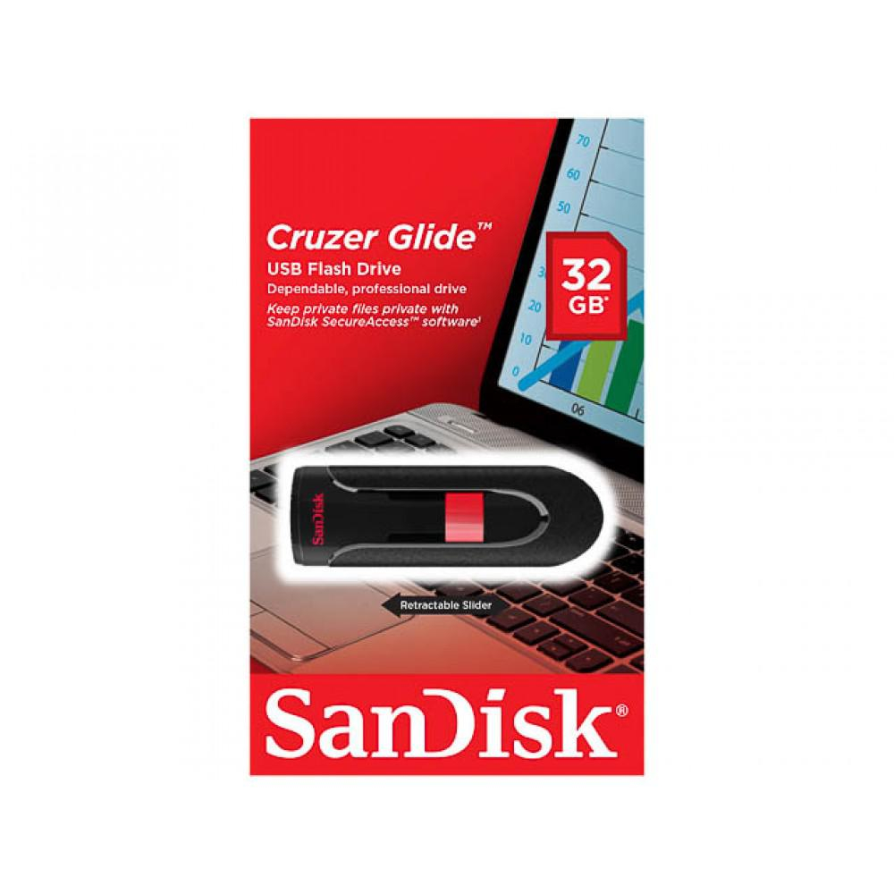 MEMORIE USB 2.0 SANDISK 32 GB , retractabila , carcasa plastic , negru , Cod Produs: SDCZ60-032G-B35 [3]