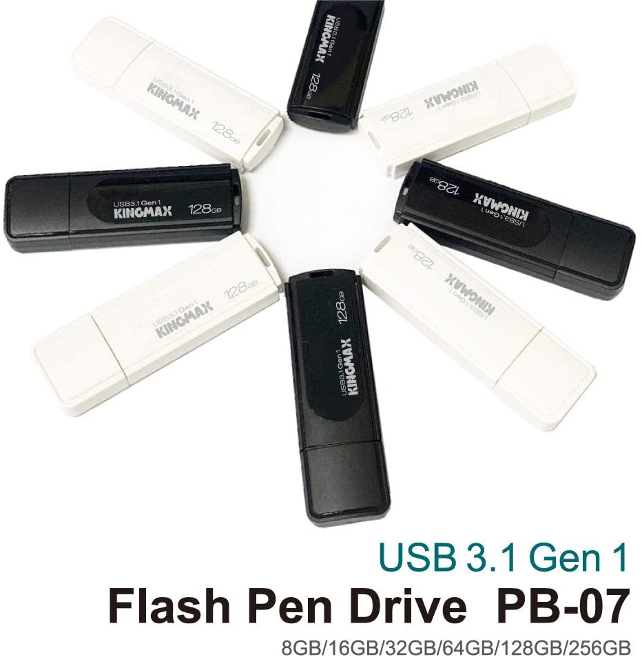 MEMORIE USB 3.2 Gen 1 KINGMAX 32 GB ,  cu capac ,  plastic ,  alb ,  Cod Produs: KM32GPB07W [3]