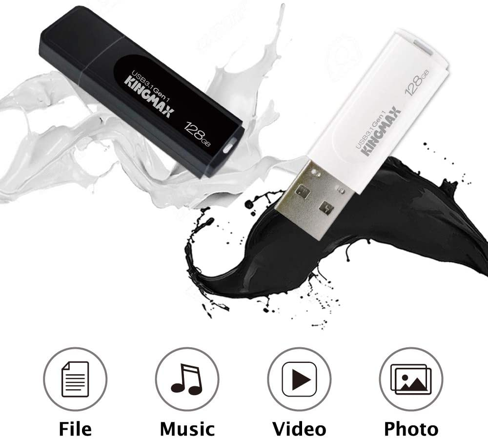 MEMORIE USB 3.2 Gen 1 KINGMAX 32 GB ,  cu capac ,  plastic ,  alb ,  Cod Produs: KM32GPB07W [4]