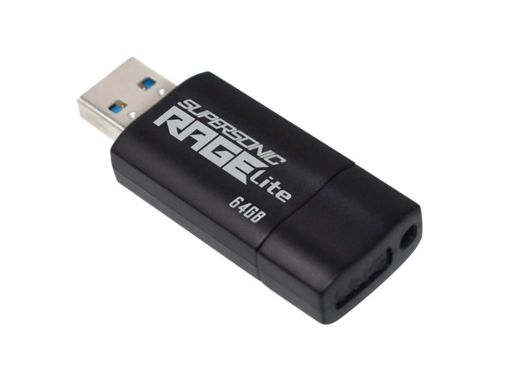 MEMORIE USB 3.2 PATRIOT Supersonic Rage Lite ,  64 GB ,  protectie slide ,  negru ,  Cod Produs: PEF64GRLB32U [4]