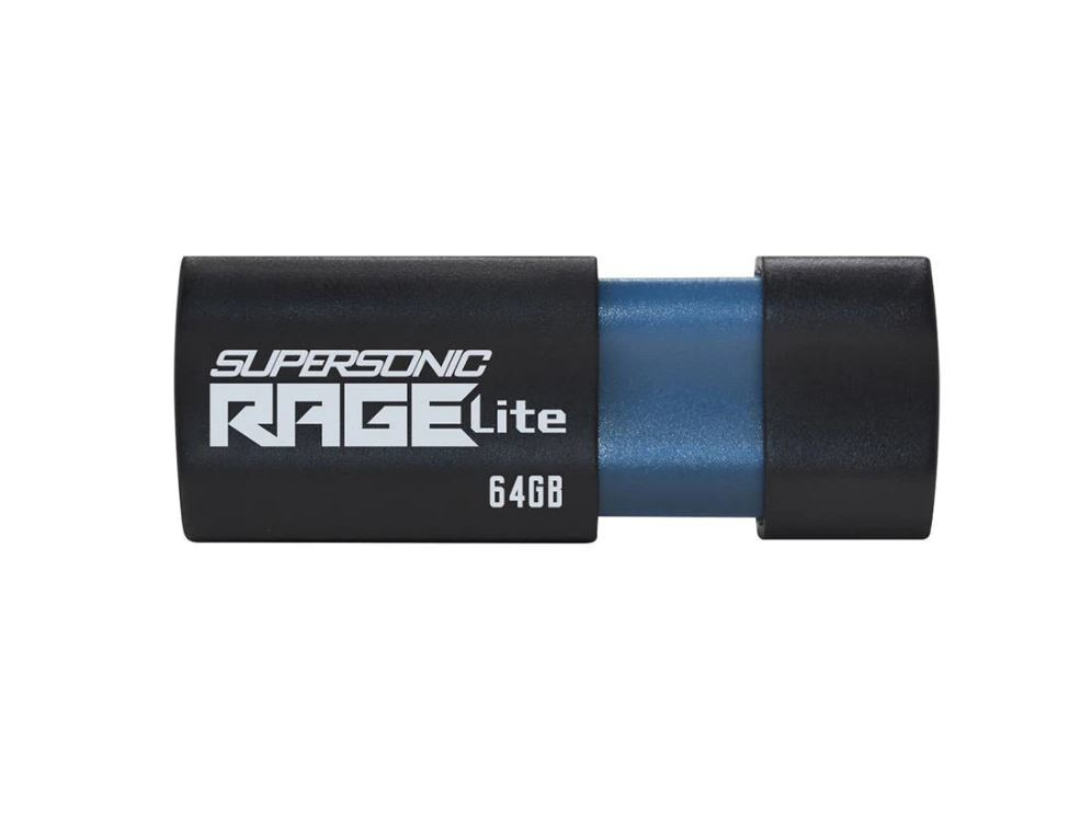 MEMORIE USB 3.2 PATRIOT Supersonic Rage Lite ,  64 GB ,  protectie slide ,  negru ,  Cod Produs: PEF64GRLB32U [2]