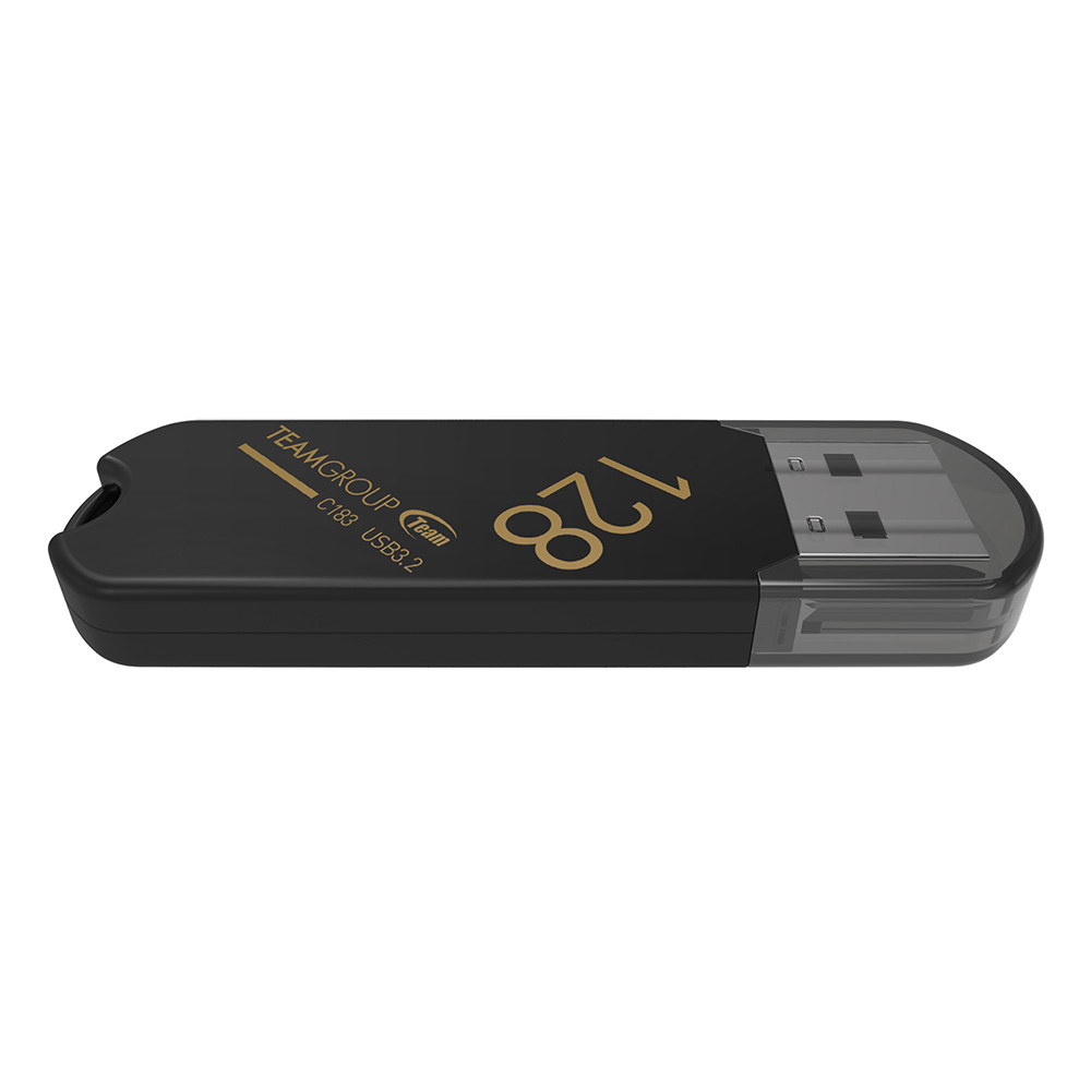 MEMORIE USB 3.2 TEAMGROUP C183, 128 GB, plastic, negru Cod Produs: TC1833128GB01 [3]
