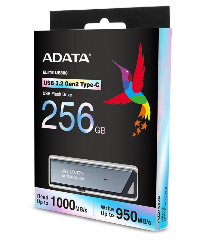 MEMORIE USB Type-C 3.2 ADATA 256 GB , retractabila , carcasa aluminiu , argintiu Cod Produs: AELI-UE800-256G-CSG [2]