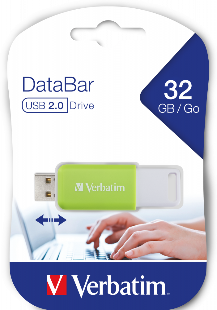 MEMORIE USB VERBATIM DATABAR 32GB USB 2.0 VERDE Cod Produs: 49454 [4]