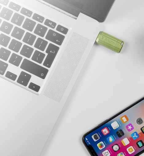 MEMORIE USB VERBATIM PINSTRIPE 64GB GREEN Cod Produs: 49964 [3]