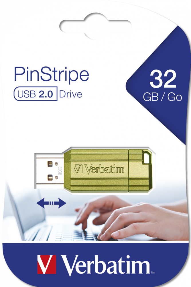 MEMORIE USB VERBATIM PINSTRIPE StoreNGo 32GB VERDE EUCALIPT Cod Produs: 49958 [4]