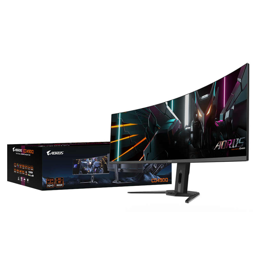 MONITOARE Gigabyte 5120 x 1440(DQHD , 250 cd/m2(TYP) ,  0.03ms GTG , refresh: 144Hz ,  2 x HDMI ,  1 x Display port ,  1xUSB-C ,  2xUSB 3.0 ,  1 x USB 3.0 ,  1 x jack ,  Difuzoare 2 x 5w Cod Produs: C [4]