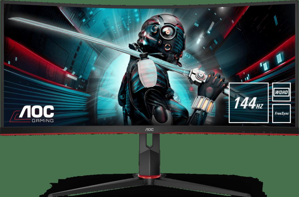 MONITOR AOC - gaming 34 inch , Gaming , VA , UWQHD (3440 x 1440) , Ultra Wide , 300 cd/mp , 1 ms , HDMI x 2 | Display Port , Cod Produs: CU34G2X/BK [3]