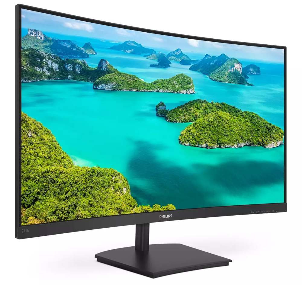 MONITOR Philips 23.6 inch , home | office , VA , Full HD (1920 x 1080) , Wide | curbat , 250 cd/mp , 4 ms , HDMI | VGA , Cod Produs: 241E1SC/00 [2]