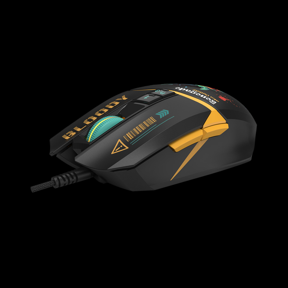 Mouse A4Tech, gaming, Bloody RGB Animation Backlit  USB Renegade Midnight, Cod Produs: W63Max Renegade Midnight [5]