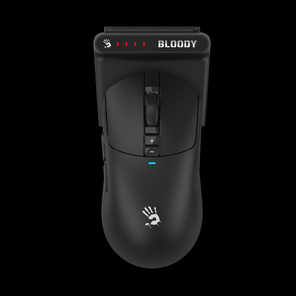 Mouse A4Tech, gaming, BLOODY  WAVELINK FULL ,SPEED DUAL MODE WIRELESS  USB BLACK , Cod Produs: R72UltraDuo BLACK [5]