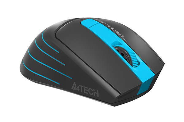 MOUSE A4tech ,  gaming ,  wireless ,  2.4GHz ,  optic ,  2000 dpi ,  butoane/scroll 6/1 ,  buton selectare viteza ,  negru / albastru ,  Cod Produs: FG30 Blue [5]