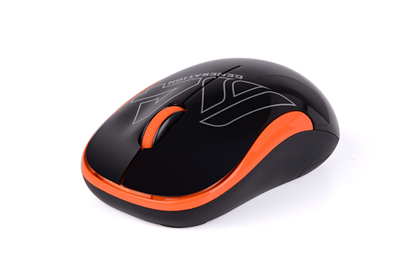 MOUSE A4tech, PC sau NB, wireless, 2.4GHz, optic, 1000 dpi, butoane/scroll 3/1, , negru / portocaliu, 45507104 Cod Produs: G3-300N-BO [5]