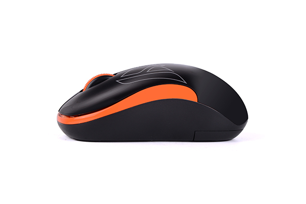 MOUSE A4tech, PC sau NB, wireless, 2.4GHz, optic, 1000 dpi, butoane/scroll 3/1, , negru / portocaliu, 45507104 Cod Produs: G3-300N-BO [3]