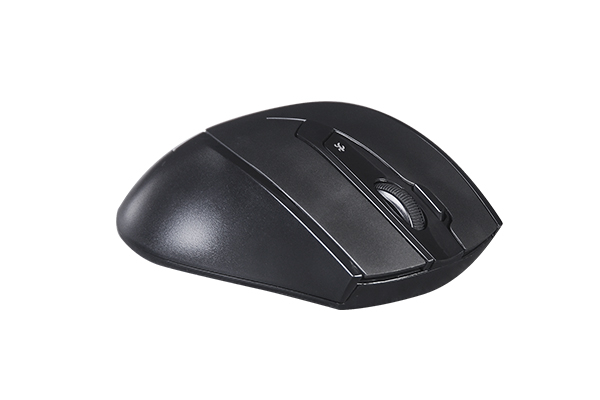 MOUSE A4tech, PC sau NB, wireless, 2.4GHz, optic, 2000 dpi, butoane/scroll 5/1, buton selectare viteza, negru, Cod Produs: G9-730FX-BK [5]