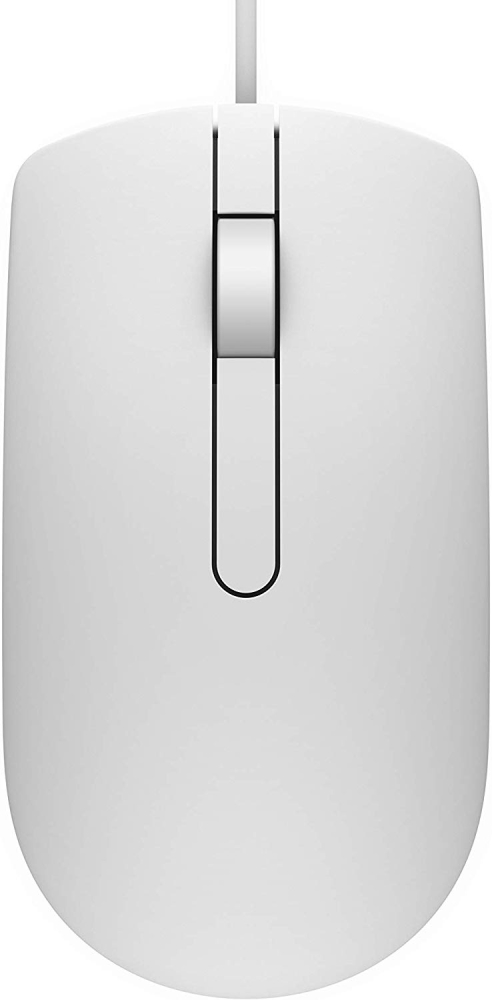 MOUSE DELL, PC sau NB, cu fir, USB, optic, 1000 dpi, butoane/scroll 3/1, , alb, Cod Produs: 570-AAIP [2]