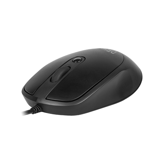 MOUSE DELUX ,  PC sau NB ,  cu fir ,  USB ,  optic ,  3200 dpi ,  butoane/scroll 4/1 ,   ,  negru ,  Cod Produs: M366BU-BK [2]