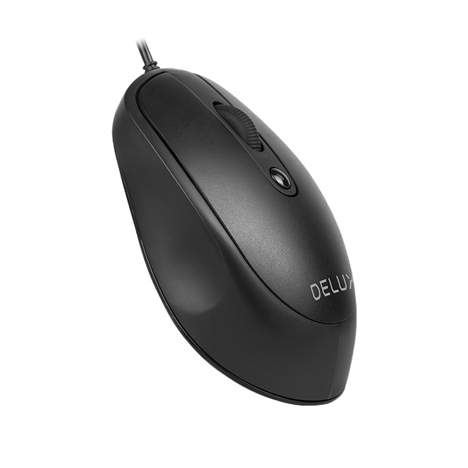 MOUSE DELUX ,  PC sau NB ,  cu fir ,  USB ,  optic ,  3200 dpi ,  butoane/scroll 4/1 ,   ,  negru ,  Cod Produs: M366BU-BK [4]