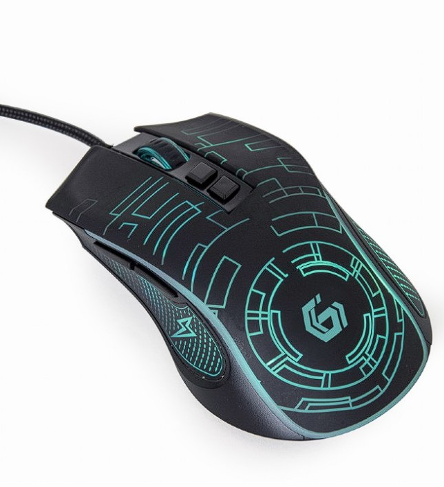 MOUSE GEMBIRD, gaming, cu fir, USB, optic, 3600 dpi, butoane/scroll 7/1, iluminare, cablu 1.5m, negru, Cod Produs: MUSG-RGB-01 [2]