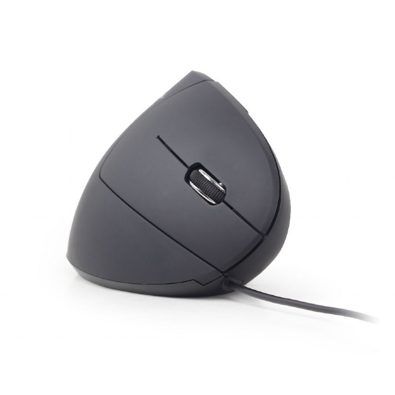 MOUSE GEMBIRD, PC sau NB, cu fir, USB, optic, 3200 dpi, butoane/scroll 6/1, ergonomic, negru, Cod Produs: MUS-ERGO-01 [2]