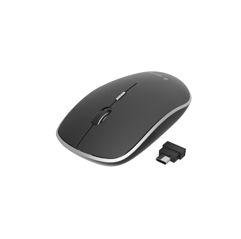 MOUSE GEMBIRD, PC sau NB, wireless, 2.4GHz, optic, 1600 dpi, butoane/scroll 4/1, silent, USB-C, negru, Cod Produs: MUSW-4BSC-01 [2]