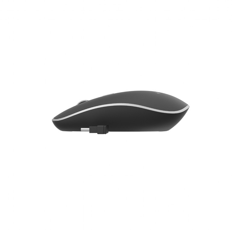 MOUSE GEMBIRD, PC sau NB, wireless, 2.4GHz, optic, 1600 dpi, butoane/scroll 4/1, silent, USB-C, negru, Cod Produs: MUSW-4BSC-01 [3]