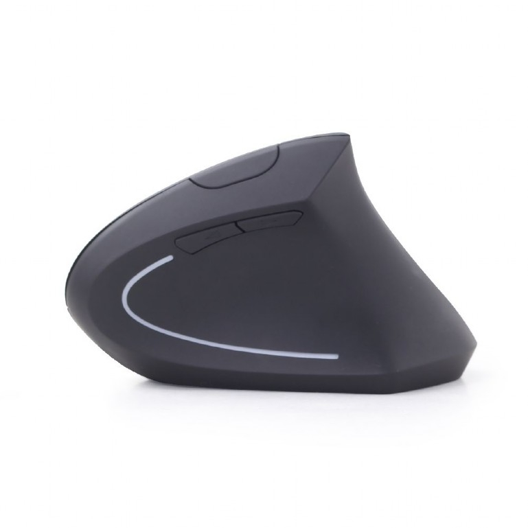 MOUSE GEMBIRD, PC sau NB, wireless, 2.4GHz, optic, 1600 dpi, butoane/scroll 6/1, ergonomic, negru, Cod Produs: MUSW-ERGO-01 [3]