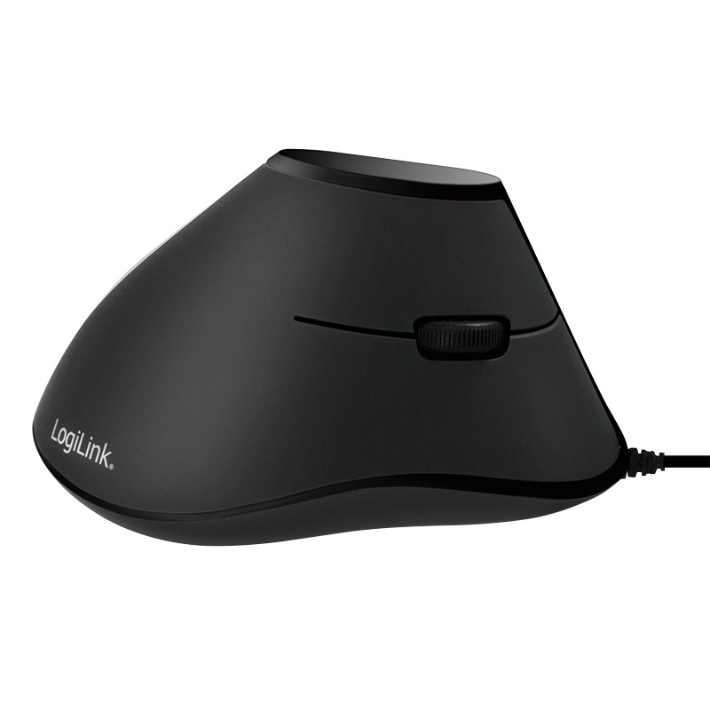 MOUSE Logilink, PC sau NB, cu fir, USB, optic, 1000 dpi, butoane/scroll 5/1, ergonomic, negru, Cod Produs: ID0158 [2]