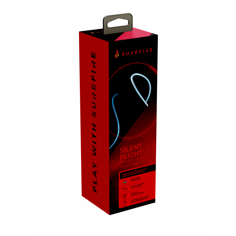 MOUSE PAD GAMING VERBATIM SILENT FLIGHT RGB-320 NEGRU Cod Produs: 48812 [2]