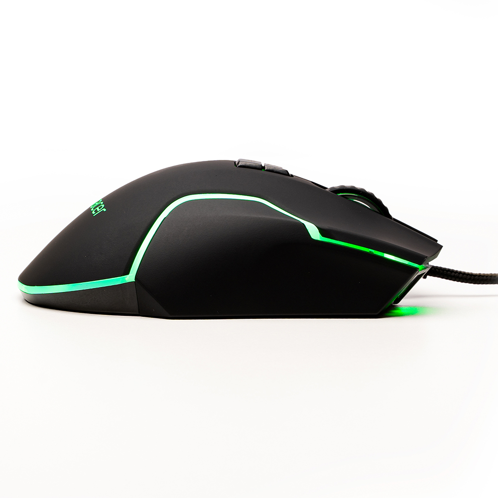 MOUSE Spacer - gaming, gaming, cu fir, USB, optic, 12.000 dpi, butoane/scroll 8/1, iluminare RGB, negru, Cod Produs: SPGM-ALIEN-RACE [4]