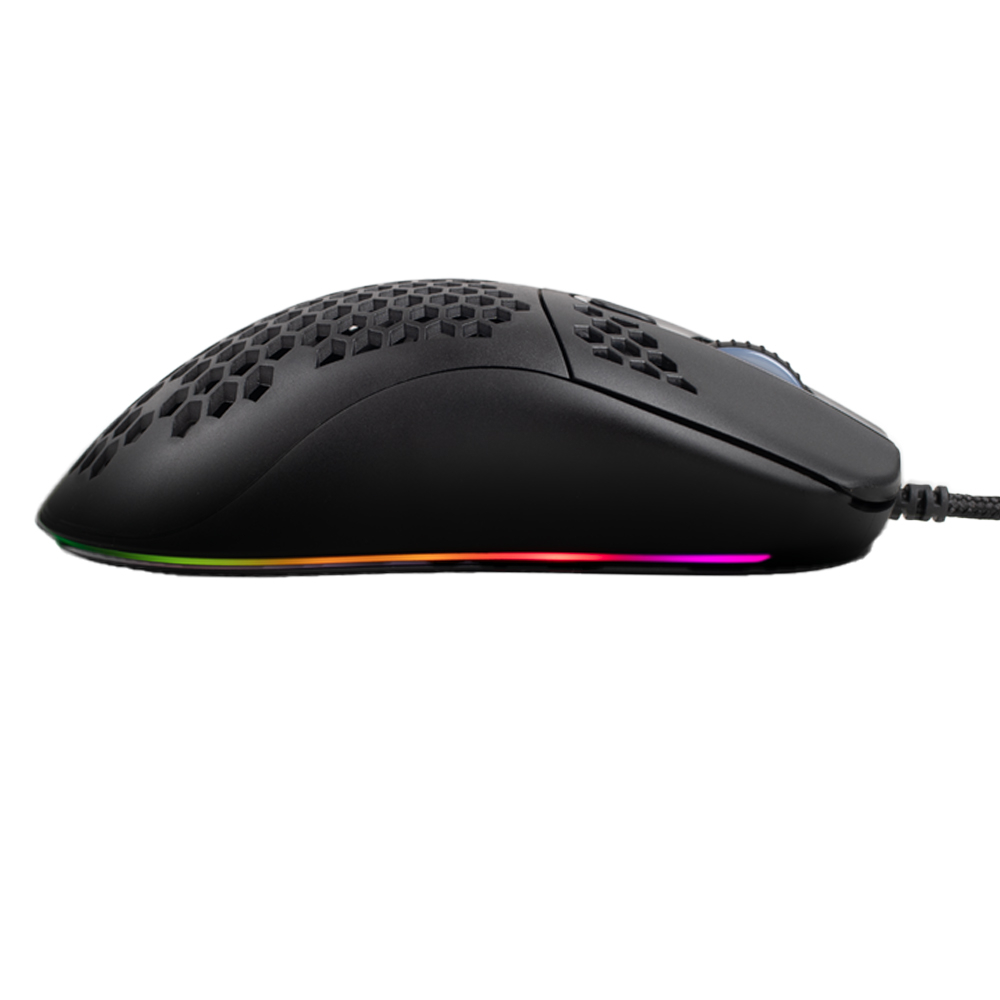 MOUSE Spacer - gaming, gaming, cu fir, USB, optic, 6.400 dpi, butoane/scroll 7/1, iluminare RGB, negru, Cod Produs: SPGM-ALIEN-LIGHT [9]