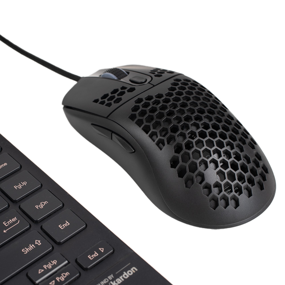 MOUSE Spacer - gaming, gaming, cu fir, USB, optic, 6.400 dpi, butoane/scroll 7/1, iluminare RGB, negru, Cod Produs: SPGM-ALIEN-LIGHT [11]