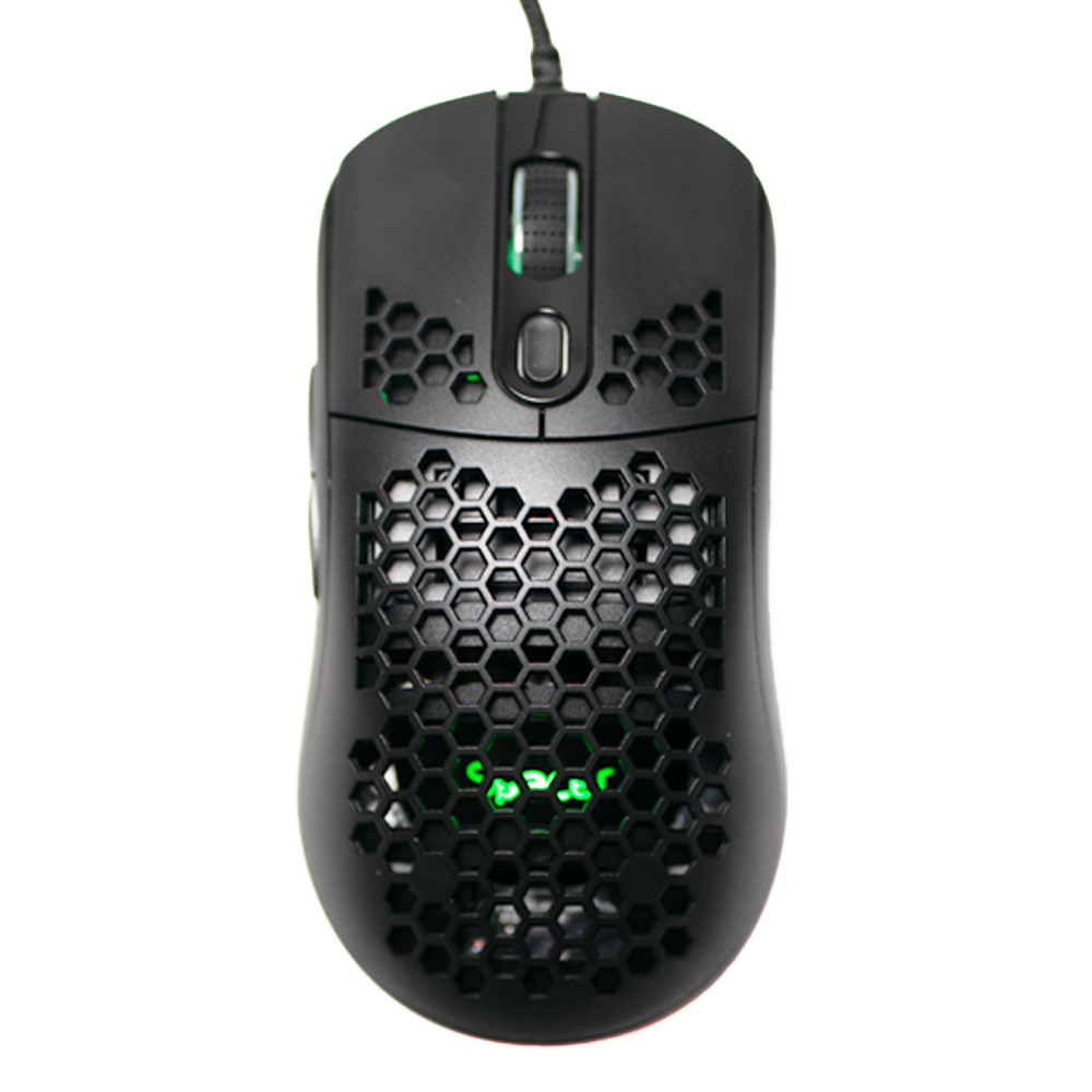 MOUSE Spacer - gaming, gaming, cu fir, USB, optic, 6.400 dpi, butoane/scroll 7/1, iluminare RGB, negru, Cod Produs: SPGM-ALIEN-LIGHT [4]
